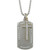 Men's Diamond Cross & Dog Tag 22" Pendant Necklace (1 ct. t.w.) in Sterling Silver