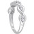 Lab-Created Moissanite Twist Band (1/4 ct. t.w.) in Sterling Silver