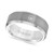 Men's Tungsten Carbide Ring, Single Diamond Accent Wedding Band