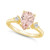 Morganite and Diamond Ring (1-5/8 ct.t.w and 1/10 ct.t.w) 14K Yellow Gold