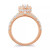 Diamond Halo Oval Bridal Set (2. ct. t.w.) in 14K White, Yellow or Rose Gold