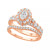 Diamond Halo Oval Bridal Set (2. ct. t.w.) in 14K White, Yellow or Rose Gold