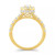 Diamond Halo Oval Bridal Set (2. ct. t.w.) in 14K White, Yellow or Rose Gold
