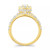 Diamond Halo Oval Bridal Set (2. ct. t.w.) in 14K White, Yellow or Rose Gold