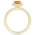 Citrine (1-1/5 ct. t.w.) and Created Sapphire (1/5 ct. t.w.) Halo Ring in 10K Yellow Gold