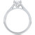 Diamond Cushion-Cut Cathedral Solitaire Engagement Ring (1/2 ct. t.w.) in 14k White Gold