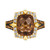Chocolate Quartz (4 ct. t.w.) & Diamond (5/8 ct. t.w.) Halo Ring in 14k Gold