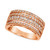 Nude Diamond Multirow Statement Ring (1 ct. t.w.) in 14k Rose Gold