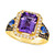 Multi-Gemstone (3 ct. t.w.) & Diamond (3/4 ct. t.w.) Halo Statement Ring in 14k Gold