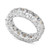 Cubic Zirconia Oval Eternity Band in Sterling Silver