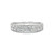 Moissanite Two Row Band 1 ct. t.w. Diamond Equivalent in 14k White Gold
