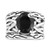EFFY® Onyx Openwork Woven Ring in Sterling Silver