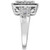 Diamond Round & Baguette Rectangular Cluster Ring (1-5/8 ct. t.w.) in 14k White Gold