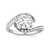 Moissanite Round Swirl Engagement Ring (1-3/4 ct. t.w. Diamond Equivalent) in 14k White Gold