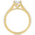 Diamond Round-Cut Solitaire Tapered Pavé Engagement Ring (1-1/10 ct. t.w.) in 14k Gold