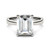Moissanite Emerald Solitaire Ring (3-1/2 ct. t.w. Diamond Equivalent) in 14k White Gold