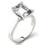Moissanite Emerald Solitaire Ring (3-1/2 ct. t.w. Diamond Equivalent) in 14k White Gold