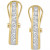 Diamond Channel-Set J-Hoop Earrings (1/2 ct. t.w.) in 10k White ,Yellow or Rose Gold