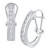 Diamond Channel-Set J-Hoop Earrings (1/2 ct. t.w.) in 10k White ,Yellow or Rose Gold