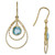 Sky Blue Topaz Double Teardrop Drop Earrings (2-1/5 ct. t.w.) in 14k Gold-Plated Sterling Silver