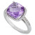 Pink Amethyst (3 ct. t.w.) & Diamond (1/20 ct. t.w.) Ring in Sterling Silver (Also in Blue Topaz & Green Quartz)