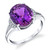 Amethyst (4 ct. t.w.) & Diamond (1/20 ct. t.w.) Ring in Sterling Silver