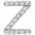 Diamond Initial Z Single Stud Earring (1/20 ct. t.w.) in 14k Gold, Created for Macy's