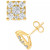 Diamond Square Cluster Stud Earrings (2 ct. t.w.)