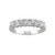 Moissanite Square Anniversary Band 1-1/4 ct. t.w. Diamond Equivalent in 14k White Gold