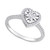 Diamond Heart Halo Engagement Ring (1/3 ct. t.w.) in 14k White Gold