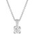 Certified Diamond 18" Pendant Necklace (1/2 ct. t.w.) in 14k White Gold featuring diamonds with the De Beers Code of Origin, Created for Macy's