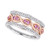 3-Pc. Set Pink Sapphire (1/3 ct. t.w.) & Diamond (1/4 ct. t.w.) Stack Rings in 14k Rose & White Gold