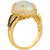 Neopolitan Opal (3 ct. t.w.) & Diamond (1/2 ct. t.w.) Halo Ring in 14k Gold