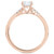 Diamond Round-Cut Twisted Band Engagement Ring (1/2 ct. t.w.) in 14k Rose Gold