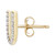 Diamond Initial U Single Stud Earring (1/20 ct. t.w.) in 14k Gold, Created for Macy's