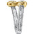 Diamond Twist Ring (1/3 ct. t.w.) in 14k White & Yellow Gold