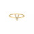 Diamond Initial 14K Yellow Gold Ring