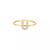 Diamond Initial 14K Yellow Gold Ring