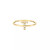 Diamond Initial 14K Yellow Gold Ring