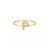 Diamond Initial 14K Yellow Gold Ring