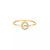 Diamond Initial 14K Yellow Gold Ring