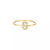 Diamond Initial 14K Yellow Gold Ring