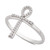 Diamond Ankh Cross Ring (1/10 ct. t.w.) in 14k White Gold, Created for Macy's