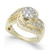 Diamond Swirl Cluster Ring (1-1/4 ct. t.w.) in 14k Gold