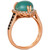 Aquaprase Candy (3-1/5 ct. t.w.) & Diamond (1/3 ct. t.w.) Heart Ring in 14k Rose Gold