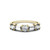 Moissanite Round and Baguette Stackable Ring 1-1/6 ct. tw. Diamond Equivalent in 14k Gold