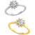 Diamond Halo Engagement Ring (5/8 ct. t.w.) in 14k White or Yellow Gold