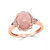 EFFY® Pink Opal (2 5/8 ct.t.w.) and Diamond (1/10 ct.t.w.) Ring in 14K Rose Gold