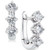 Diamond Trio Earrings (1 ct. t.w.) in 14k White Gold