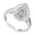 EFFY® Diamond Baguette Teardrop Ring (1/2 ct. t.w.) in 14k White Gold
